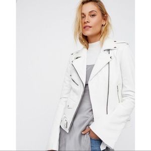 Free People Understated leather jacket